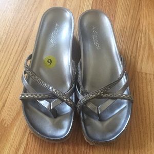 Silver sandals